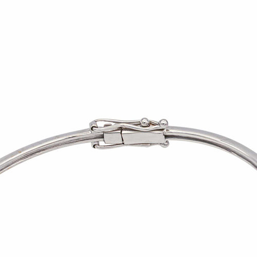 Bracelet Bracelet jonc en or blanc 18 carats serti de diamants 58 Facettes 4013368CN