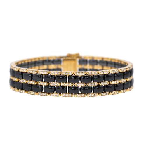 Bracelet Chanel Ultra - Bracelet en or rose 18 carats, céramique noire et diamants 58 Facettes 4125549RV