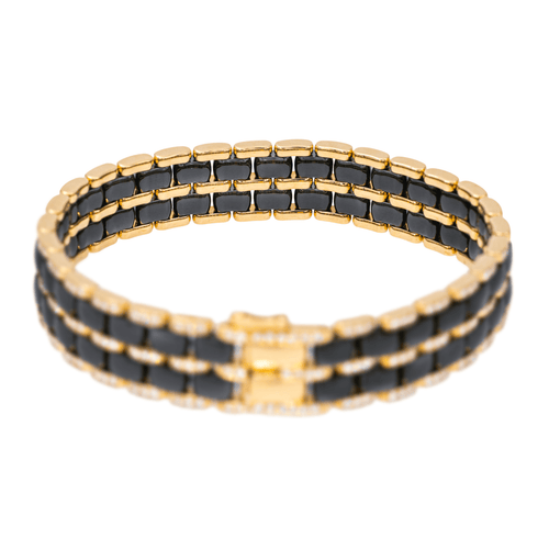 Bracelet Chanel Ultra - Bracelet en or rose 18 carats, céramique noire et diamants 58 Facettes 4125549RV