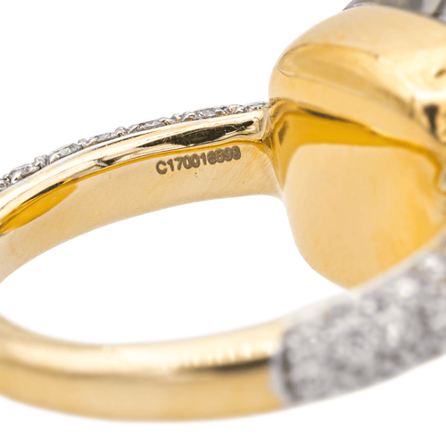 Bague 52 Pomellato Nudo - Bague en or rose avec prasiolite et diamants 58 Facettes 4174060RV