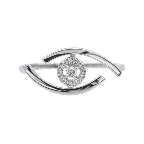 Bague 53.5 Messika Lucky Eye - Bague en or blanc et diamants 58 Facettes 4098659RV