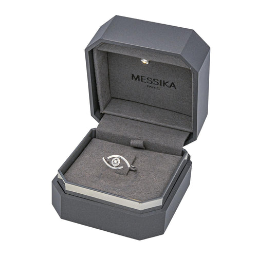Bague 53.5 Messika Lucky Eye - Bague en or blanc et diamants 58 Facettes 4098659RV