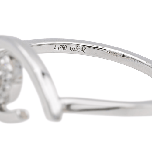 Bague 53.5 Messika Lucky Eye - Bague en or blanc et diamants 58 Facettes 4098659RV