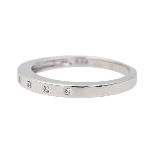 Bague 54 Alliance - Bague en or blanc diamant 58 Facettes 4098646RV