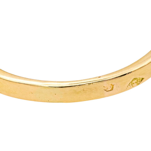 Bague 56 Bague en or jaune 18 carats sertie de diamants 58 Facettes 578214CD