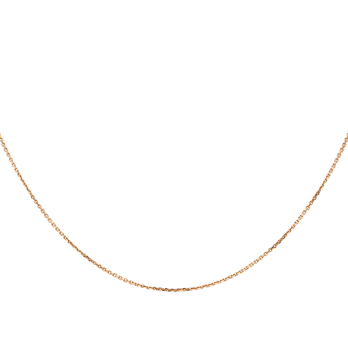 Collier Collier chaîne maille forçat en or rose 18 carats 58 Facettes 2911900CN