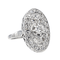 Bague 55 Bague marquise en or blanc 18 carats et platine, diamants 58 Facettes 4097114CN
