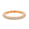 Bague 53 Fred Force 10 - Bague demi-alliance en or rose et diamants 58 Facettes 4167001RV