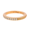 Bague 53 Fred Force 10 - Bague demi-alliance en or rose et diamants 58 Facettes 4167001RV