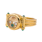 Bague 52 Chopard Happy Diamonds - Bague en or blanc avec diamants et émeraudes 58 Facettes 4322637RV