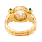 Bague 52 Chopard Happy Diamonds - Bague en or blanc avec diamants et émeraudes 58 Facettes 4322637RV
