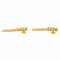 Boucles d'oreilles Boucles d’oreilles pendantes en or jaune avec saphirs et diamants 58 Facettes 4324641CN
