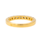 Bague 53 Bague demi-alliance en or jaune 18 carats et diamants 58 Facettes 4113262CN