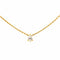 Collier Collier solitaire en or rose 18K avec diamant taille poire 58 Facettes 4248224CN