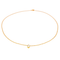 Collier Collier solitaire en or rose 18K avec diamant taille poire 58 Facettes 4248224CN