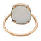 Bague 56 Ginette NY White Mop Antique - Bague en or rose 18 carats nacre 58 Facettes 2730190CN