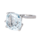 Bague 49 Bague solitaire en or blanc et aigue-marine 58 Facettes 4152530RV