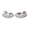 Boucles d'oreilles Boucles d'oreilles créoles en or blanc 18 carats et diamants 58 Facettes 4324639CN
