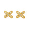 Boucles d'oreilles Chaumet Jeux de Liens - Boucles d’oreilles puces en or jaune et diamants 58 Facettes 4437823CN