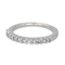 Bague 52 Bague demi-alliance en or blanc 18 carats et diamants 58 Facettes 4286142CN