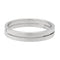 Bague 58 Dinh Van Seventies - Bague alliance en or blanc 58 Facettes 1649322CN