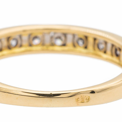 Bague 51 Bague demi-alliance en or blanc 18 carats et diamants 58 Facettes 1733143CN