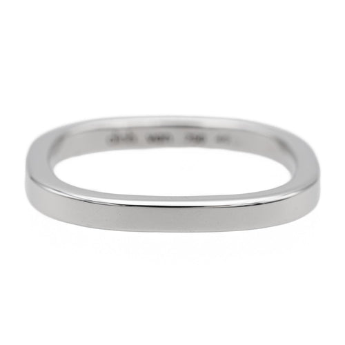 Bague 49 Dinh Van - Bague Alliance Carrée en or blanc 58 Facettes 1819466CN