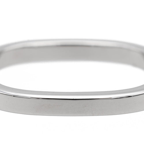 Bague 49 Dinh Van - Bague Alliance Carrée en or blanc 58 Facettes 1819466CN