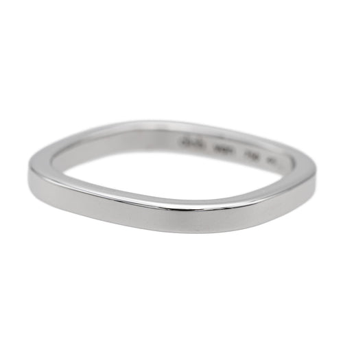 Bague 49 Dinh Van - Bague Alliance Carrée en or blanc 58 Facettes 1819466CN