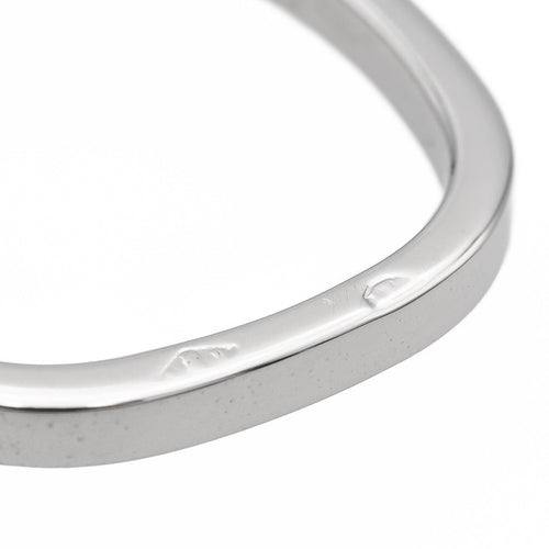 Bague 49 Dinh Van - Bague Alliance Carrée en or blanc 58 Facettes 1819466CN
