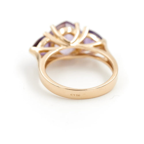 Bague 57.5 Bague cocktail en or jaune 18 carats et améthystes 58 Facettes 1931138CN