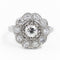 Bague 50 Bague marguerite rétro en platine 900 sertie de diamants 58 Facettes 2226833CN