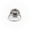 Bague 50 Bague marguerite rétro en platine 900 sertie de diamants 58 Facettes 2226833CN