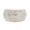 Bague 50 Bague jonc en or jaune 18 carats pavée de diamants 58 Facettes 2312827CN