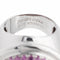 Bague 54 Bague en or blanc 18 carats pavée de saphirs roses 58 Facettes 2383037CN