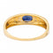Bague 59 Bague en or jaune et or blanc 18 carats saphir et diamants 58 Facettes 2593579CD