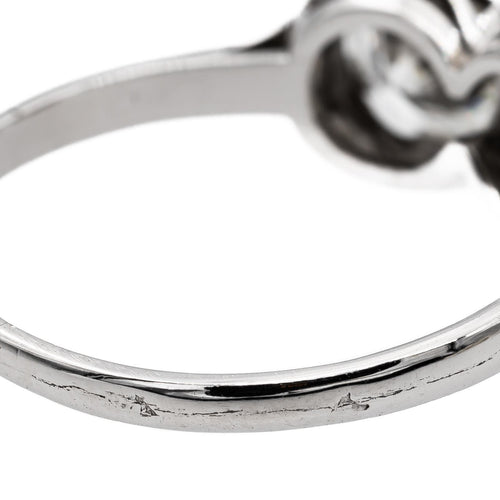 Bague 53 Bague Toi et Moi en platine 950 et diamants 58 Facettes 2735890CN