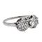 Bague 53 Bague Toi et Moi en platine 950 et diamants 58 Facettes 2735890CN