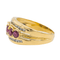 Bague 57 Bague rubis et diamants en or jaune 18 carats 58 Facettes 2763556CN