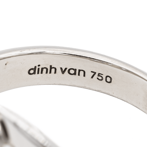 Bague 56 Dinh Van Menottes R10 - Bague en or blanc 18 carats 58 Facettes 2773204CN