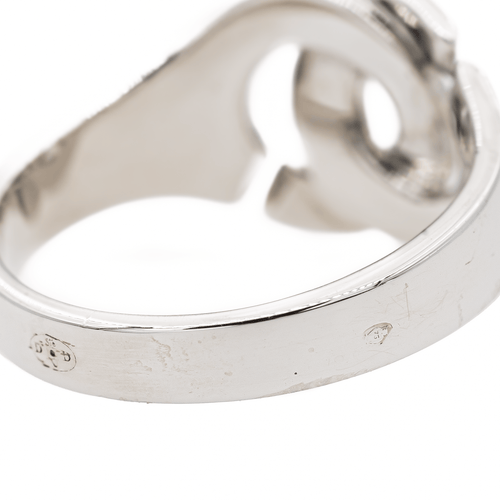 Bague 56 Dinh Van Menottes R10 - Bague en or blanc 18 carats 58 Facettes 2773204CN