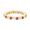 Bague 51 Alliance américaine - Bague en or jaune 18 carats, diamants et rubis 58 Facettes 2999661CN