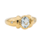 Bague 50 Bague en or jaune avec aigue-marine et diamants 58 Facettes 3088690CN