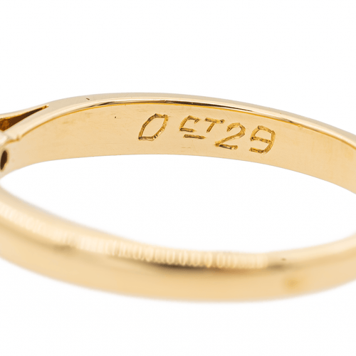 Bague 50 Bague solitaire en or jaune 18 carats avec diamant brillant 0,31 ct 58 Facettes 3172811RV
