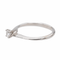 Bague 51 Bague solitaire en or blanc 18 carats avec diamant 58 Facettes 3227153CN