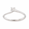 Bague 51 Bague solitaire en or blanc 18 carats avec diamant 58 Facettes 3227153CN