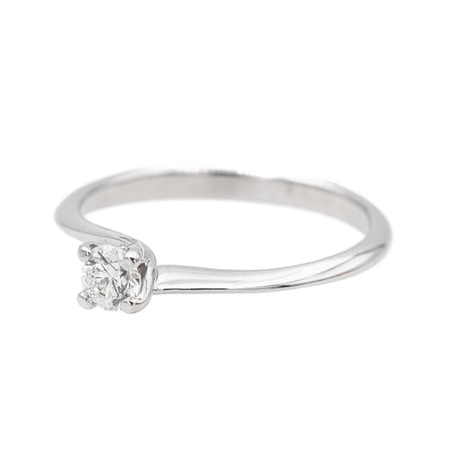 Bague 51 Bague solitaire en or blanc 18 carats avec diamant 58 Facettes 3227153CN