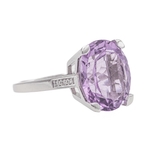 Bague 54 Mauboussin - Bague Mon Bébé d'Amour en or blanc améthyste et diamants 58 Facettes 3241065CN