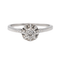 Bague 51 Bague solitaire en or blanc 18 carats avec diamant taille ancienne 58 Facettes 3387647CN