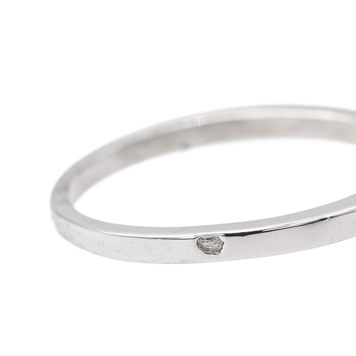Bague 51 Bague solitaire en or blanc 18 carats avec diamant taille ancienne 58 Facettes 3387647CN
